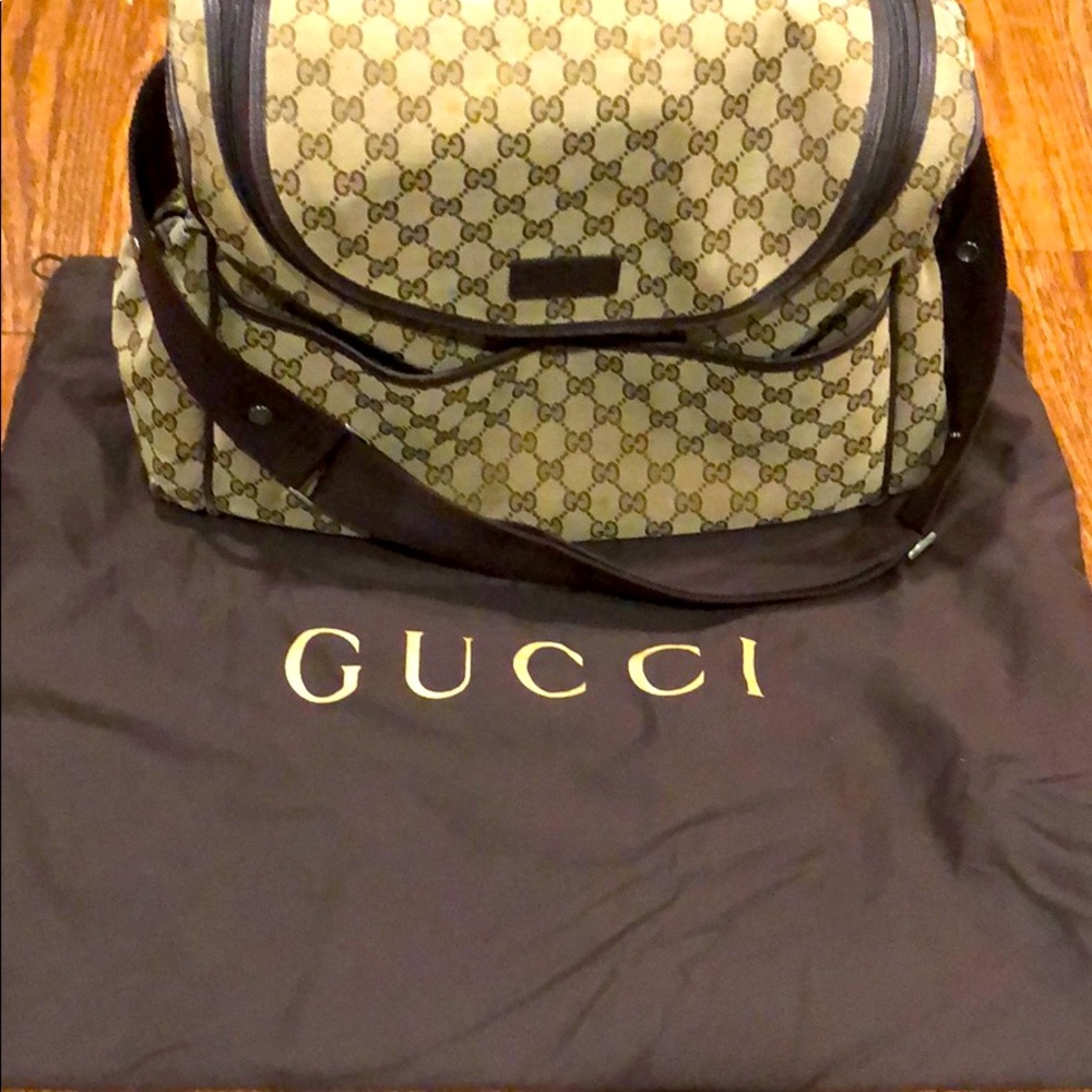 Gucci authentic diaper bag